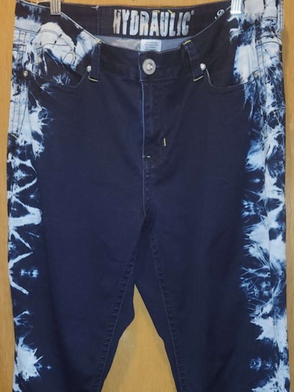 Hydraulic Skinny stretch denim tie dye Jeans Size 18W